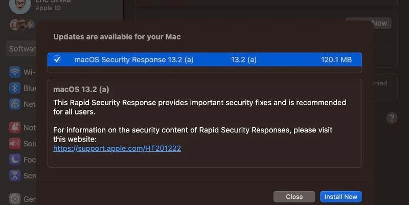 苹果12版本14.5.1:尚属首次，苹果macOS获得快速安全响应更新13.2（a）